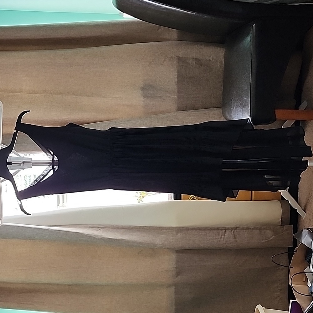 Lily Rose Black Frilly High to Low Dress XS